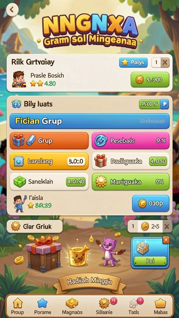 alisanrp - Tangkapan layar menunjukkan pemain berinteraksi dalam misi grup.
