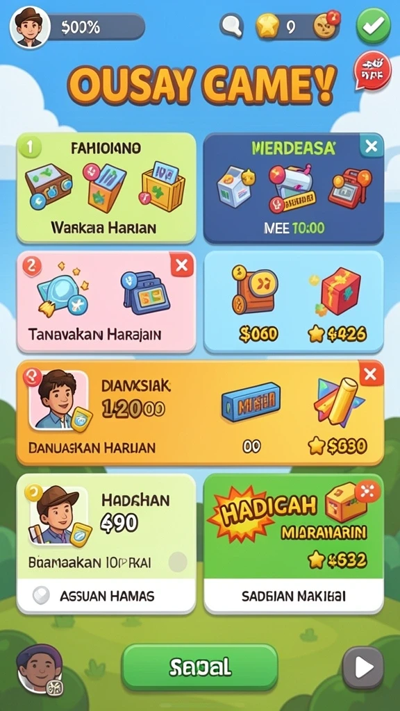 neko4d - Tampilan awal permainan yang menarik dan ceria.
