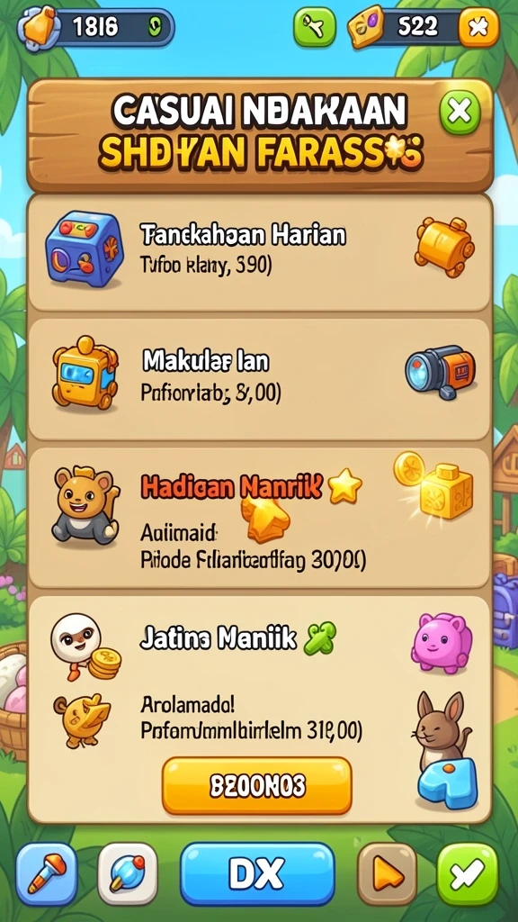 sm605 - Tangkapan layar kedua menampilkan grafis dunia game yang menawan.